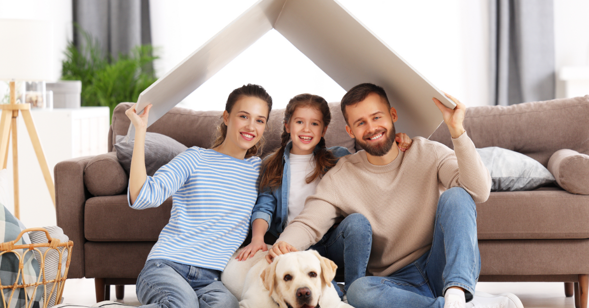 A family enjoying indoor air quality