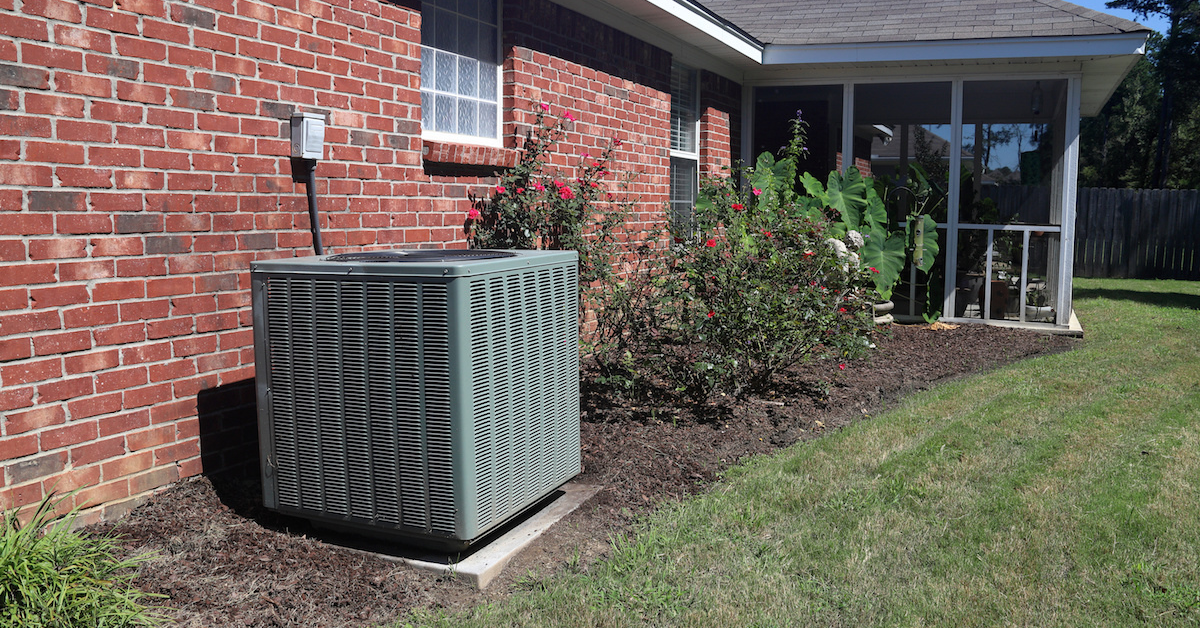 AC unit outside a home