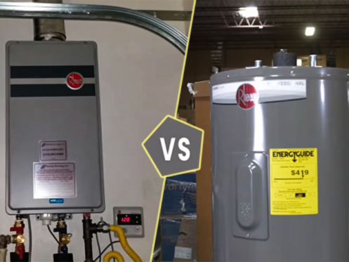 tankless vs standard hot water heater