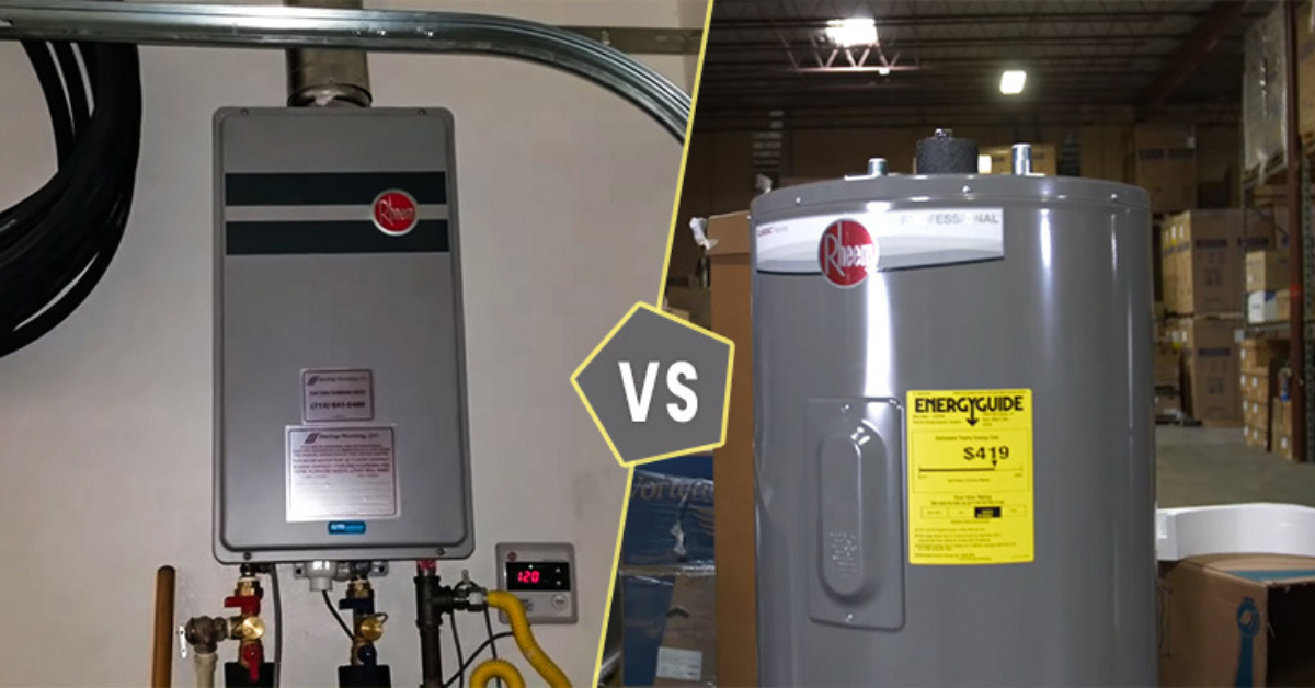 tankless vs standard hot water heater