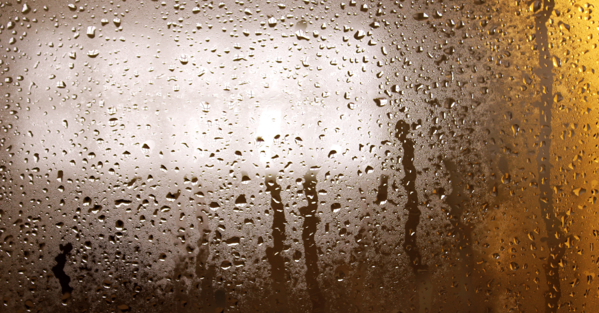 humidity buildup on a window