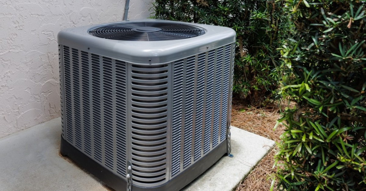 AC unit outside a home