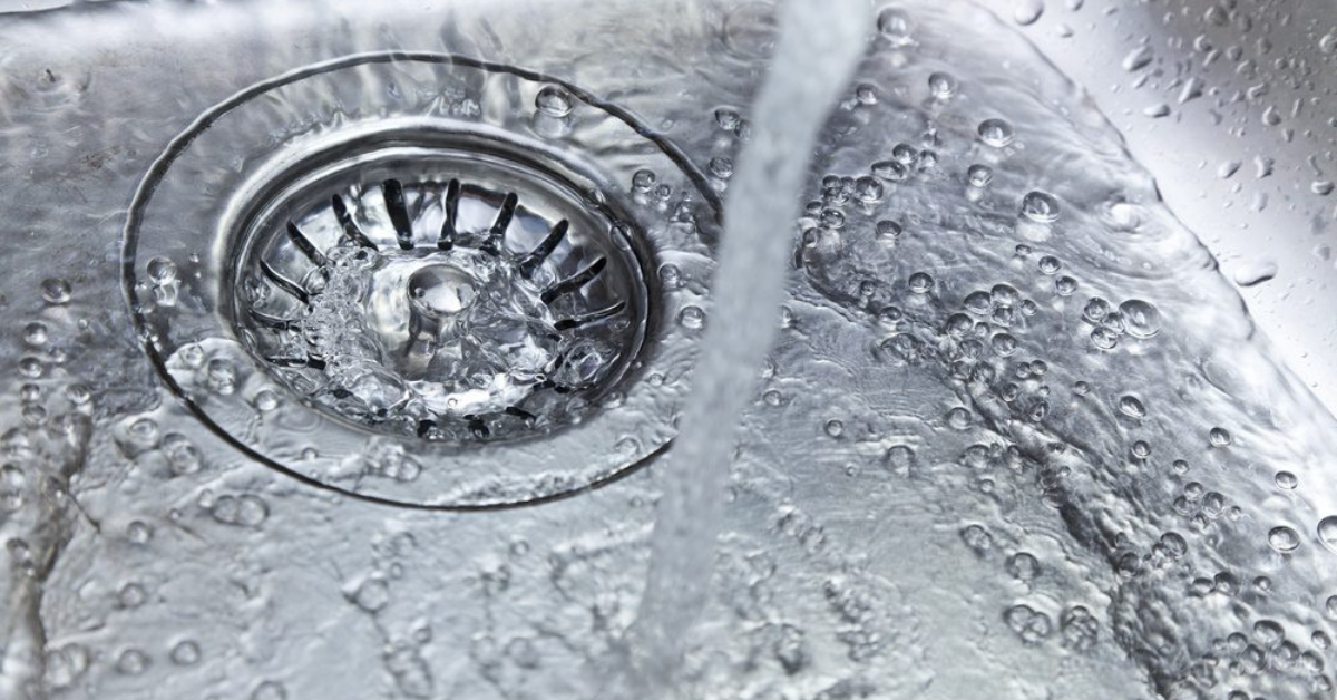 image of a sink draining