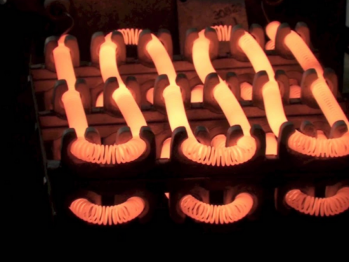 Image of heating coils in a electric furnace