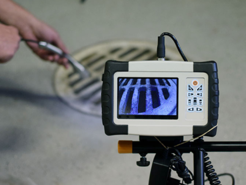 image of a video drain inspection