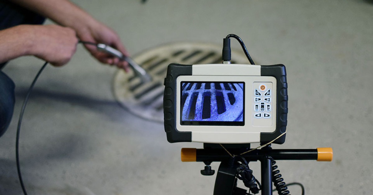 image of a video drain inspection