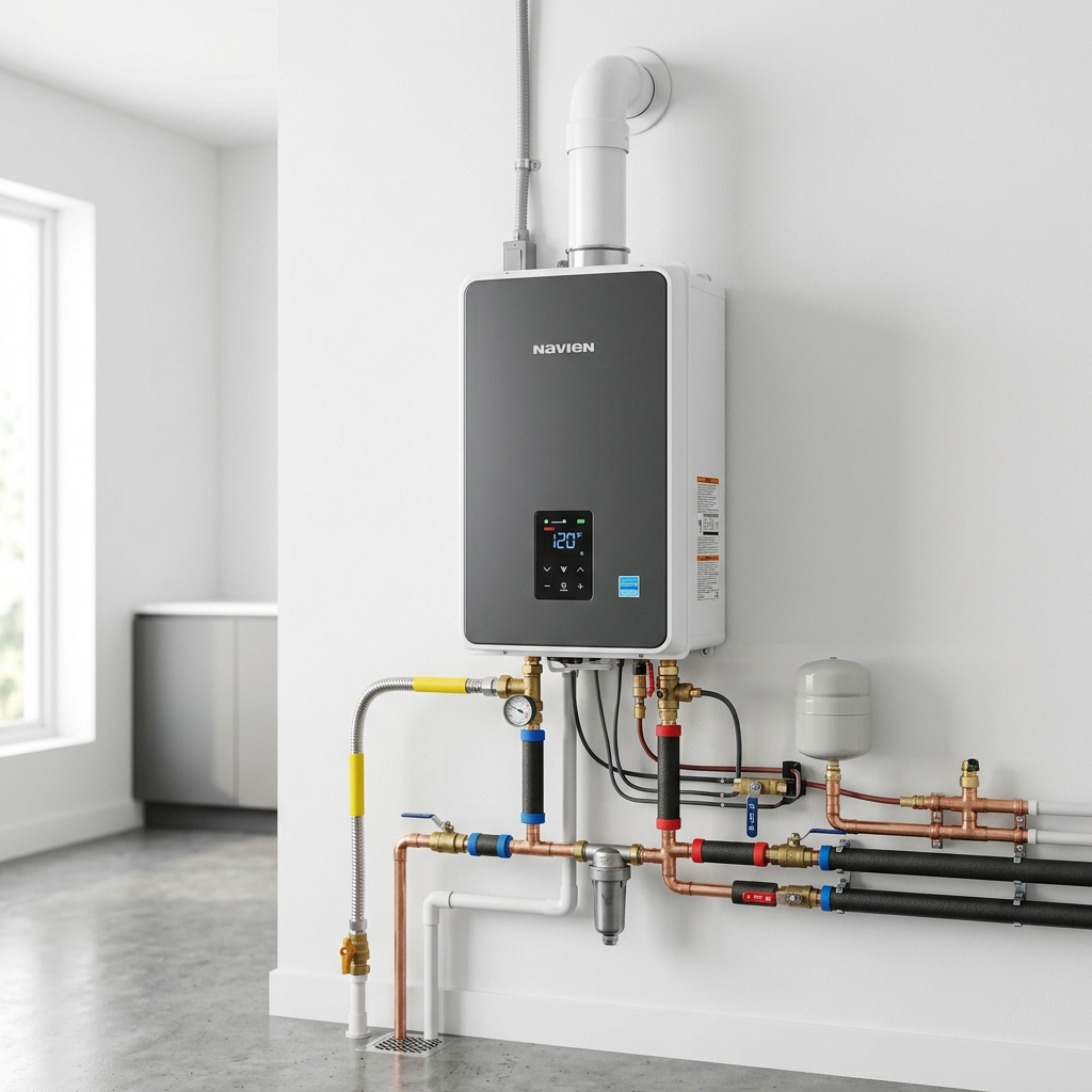 Navien tankless water heater unit